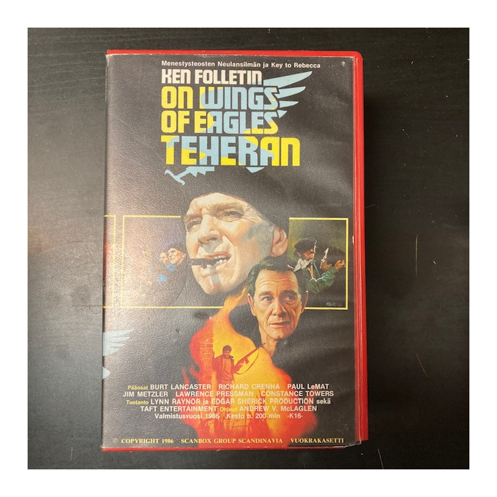 Teheran - On Wings Of Eagles VHS (VG+/VG+) -draama-