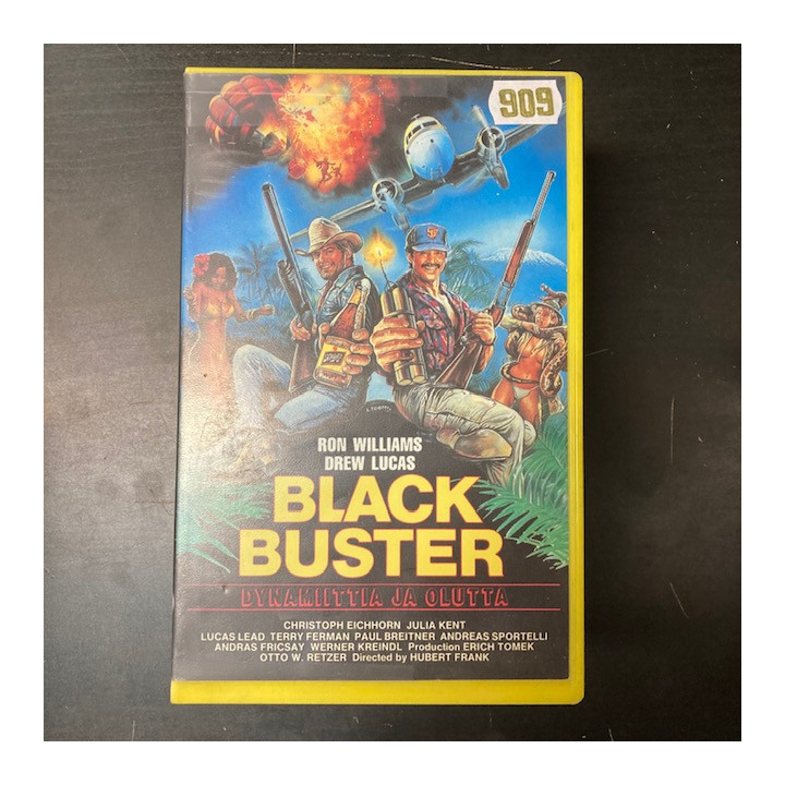 Black Buster - Dynamiittia ja olutta VHS (VG+/VG+) -toiminta-