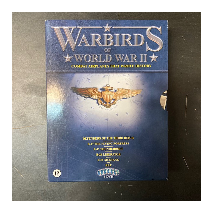 Warbirds Of World War II 6DVD (M-/VG+) -dokumentti- (ei suomenkielistä tekstitystä)