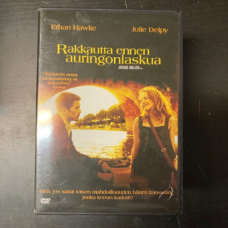 Rakkautta ennen auringonlaskua DVD (VG+/VG+) -draama-