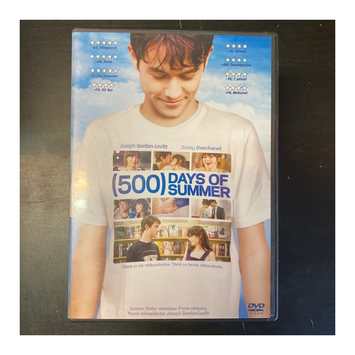(500) Days Of Summer DVD (VG+/M-) -komedia/draama-