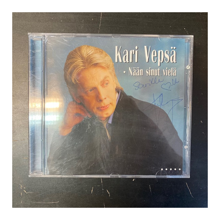 Kari Vepsä - Nään sinut vielä (nimikirjoituksella) CD (VG/VG+) -iskelmä-