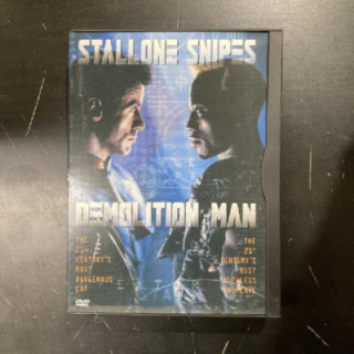 Demolition Man DVD (M-/VG+) -toiminta/sci-fi-