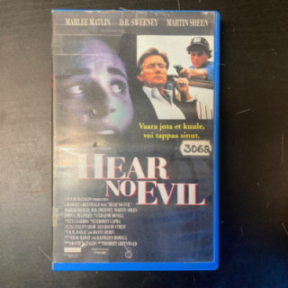 Hear No Evil VHS (VG+/VG) -jännitys-