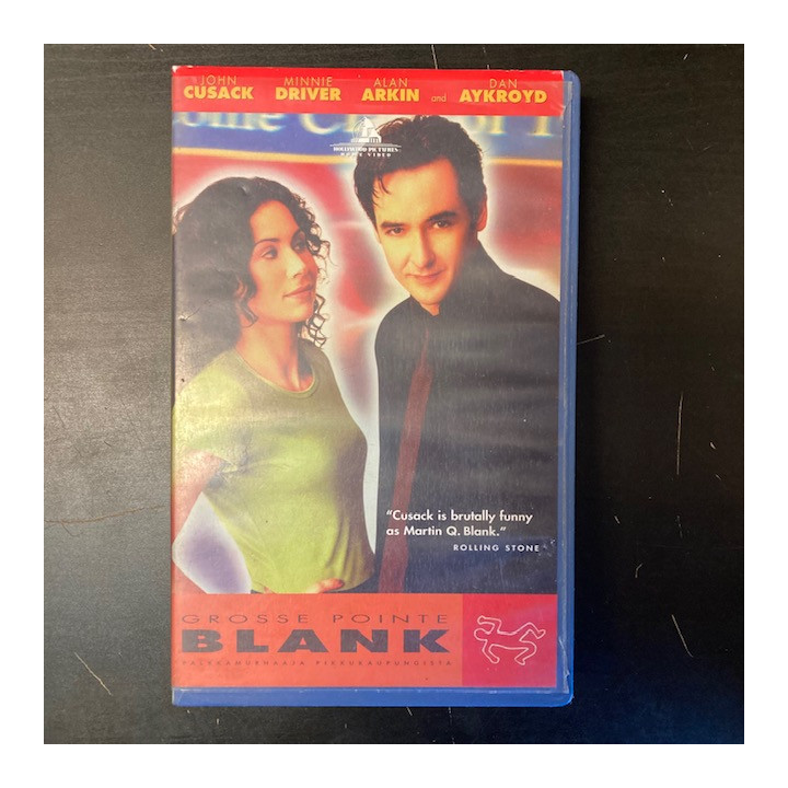 Grosse Pointe Blank VHS (VG+/VG+) -toiminta/komedia-