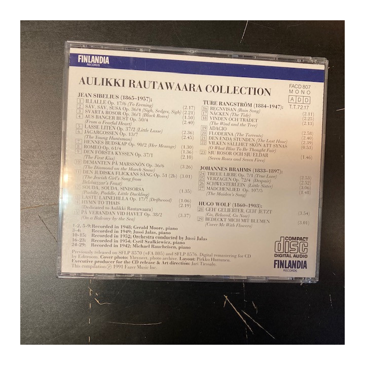 Aulikki Rautawaara - Aulikki Rautawaara Collection CD (M-/M-) -klassinen-
