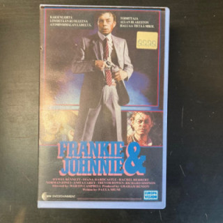 Frankie & Johnnie VHS (VG+/VG+) -jännitys/draama-