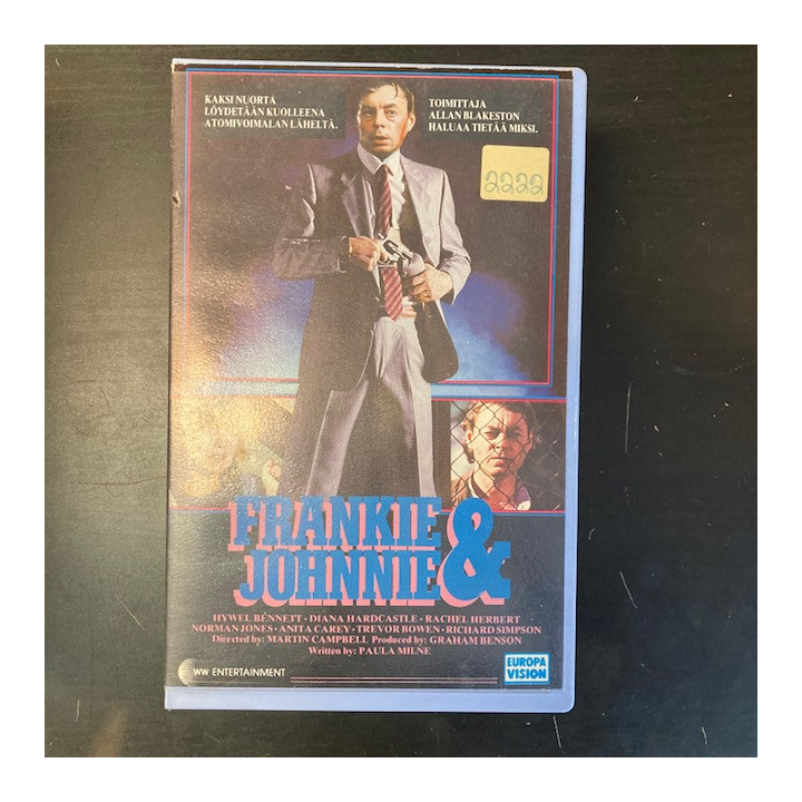 Frankie & Johnnie VHS (VG+/VG+) -jännitys/draama-