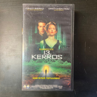 13. kerros VHS (VG+/M-) -jännitys/sci-fi-