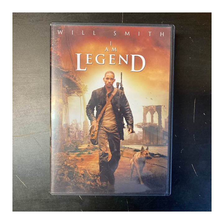I Am Legend DVD (VG+/M-) -kauhu/draama-