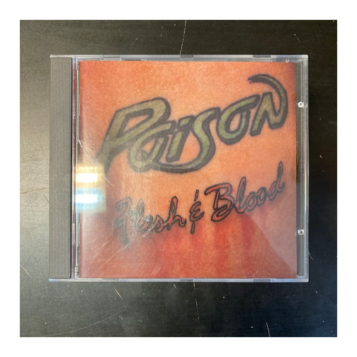 Poison - Flesh & Blood CD (VG/M-) -hard rock-