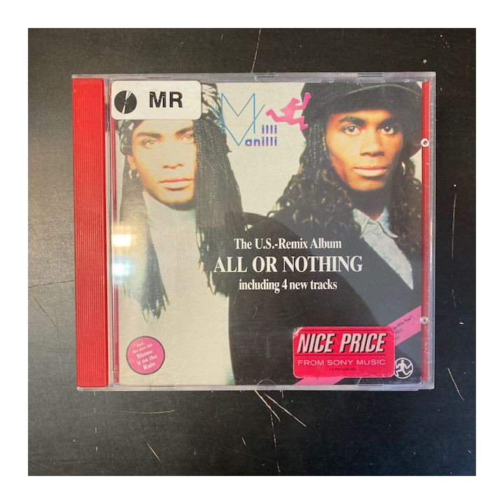 Milli Vanilli - All Or Nothing (The U.S. Remix Album) CD (VG/VG+) -hip hop-