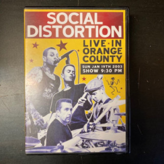 Social Distortion - Live In Orange County DVD (VG/M-) -punk rock-