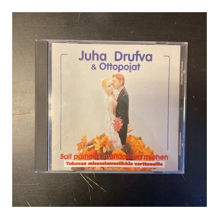 Juha Drufva & Ottopojat - Sait parhaan mahdollisen miehen CD (M-/M-) -laulelma-