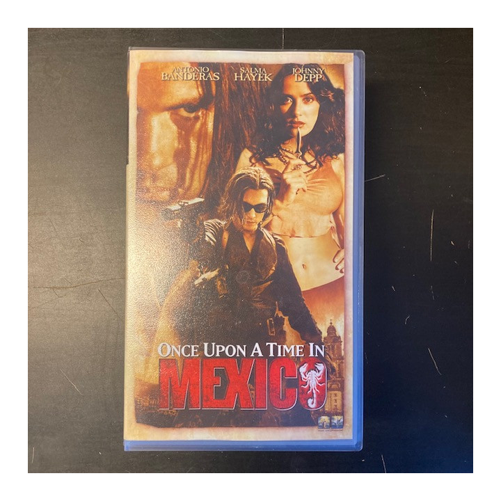 Once Upon A Time In Mexico VHS (VG+/M-) -toiminta-