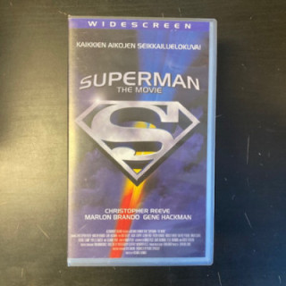 Superman - The Movie VHS (VG+/M-) -seikkailu/sci-fi-