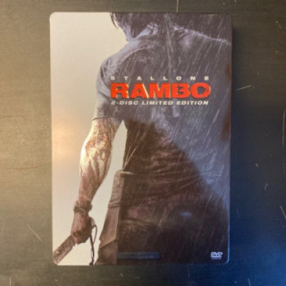 Rambo 4 (limited edition steelbook) 2DVD (M-/M-) -toiminta-
