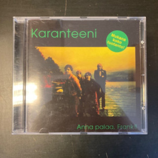 Karanteeni - Anna palaa, Frank!! CD (M-/M-) -punk rock-