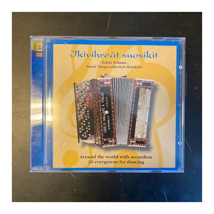 Erkki Friman & Suuri Tango-orkesteri Bandola - Ikivihreät suosikit CD (VG+/M-) -iskelmä-