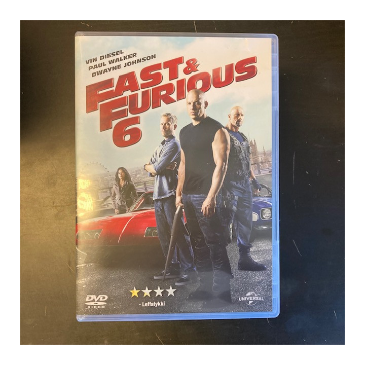 Fast & Furious 6 DVD (M-/M-) -toiminta-