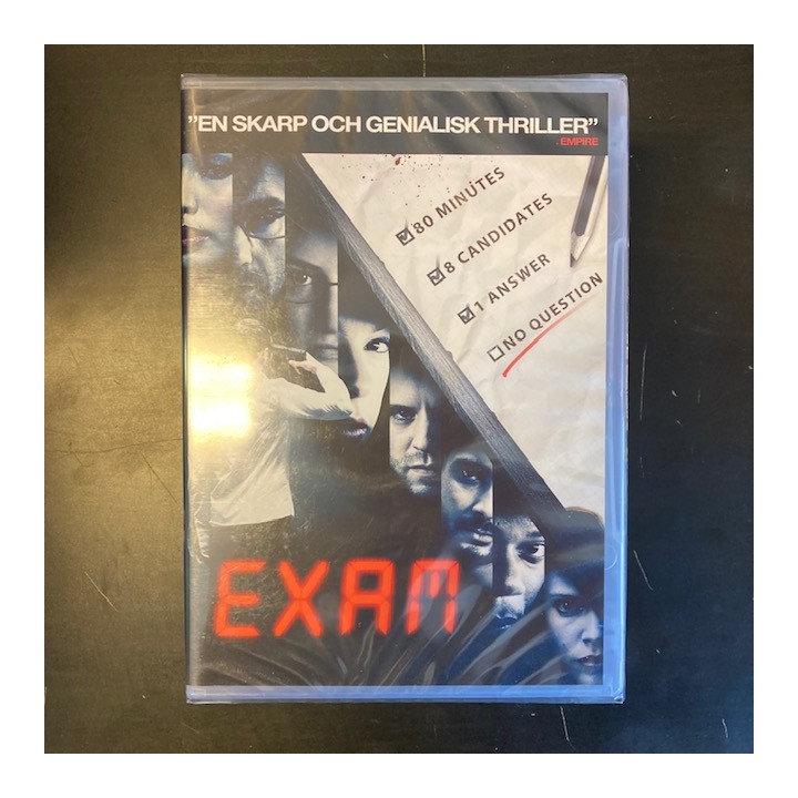 Exam DVD (avaamaton) -jännitys-