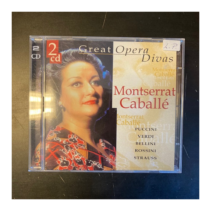 Montserrat Caballe - Great Opera Divas 2CD (VG+-M-/M-) -klassinen-