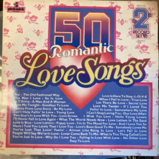 V/A - 50 Romantic Love Songs 2LP (VG-VG+/VG+)