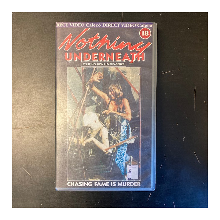 Nothing Underneath VHS (VG+/M-) -jännitys- (ei suomenkielistä tekstitystä)