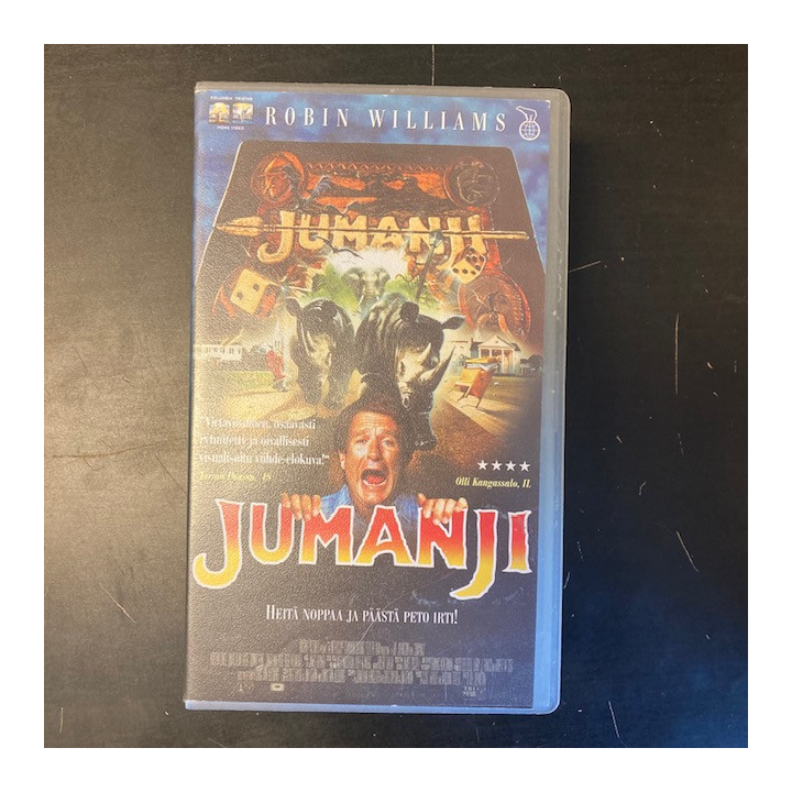 Jumanji VHS (VG+/M-) -seikkailu-