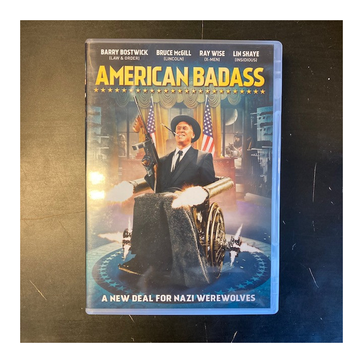 American Badass DVD (M-/M-) -toiminta/komedia-