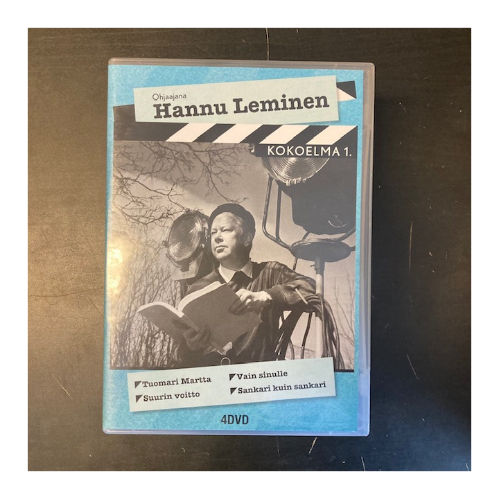 Hannu Leminen - kokoelma 1. 4DVD (VG-VG+/M-) -draama/komedia-