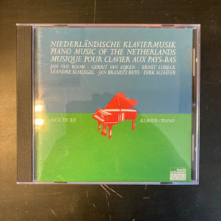 Jack De Bie - Piano Music Of The Netherlands CD (VG+/VG+) -klassinen-