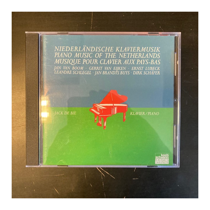 Jack De Bie - Piano Music Of The Netherlands CD (VG+/VG+) -klassinen-