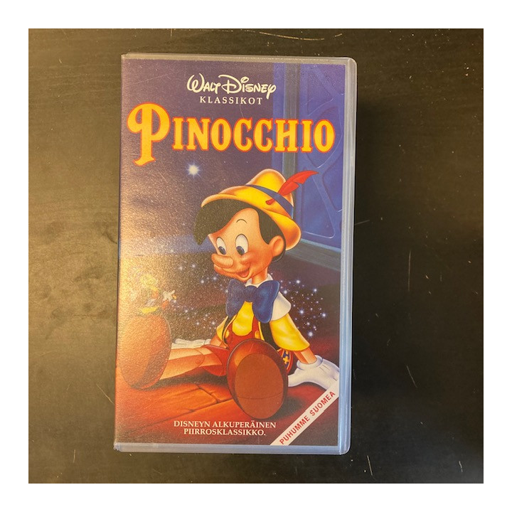 Pinocchio VHS (VG+/M-) -animaatio-