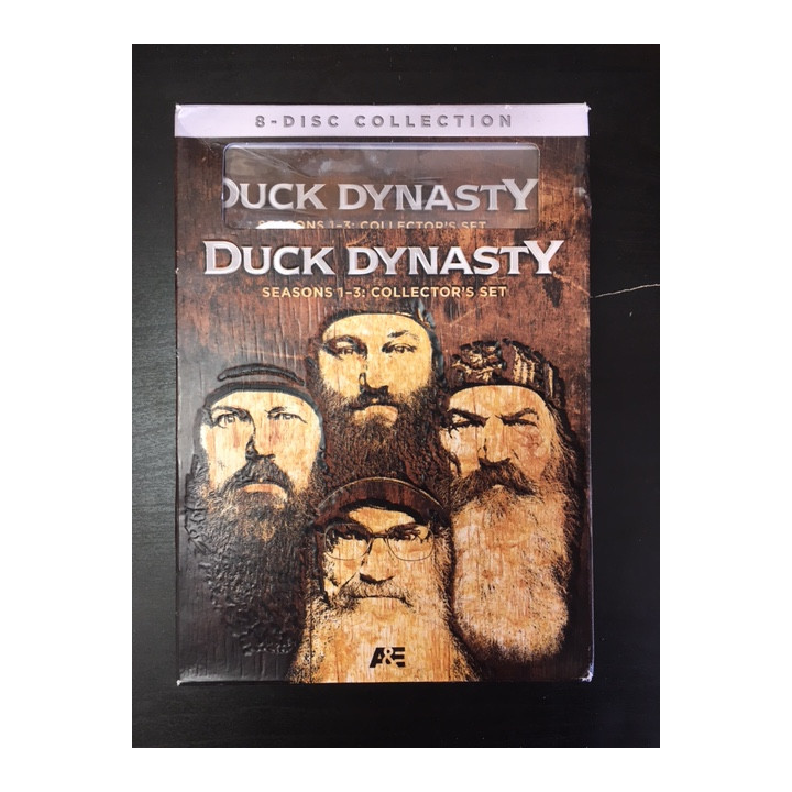 Duck Dynasty - Seasons 1-3 (collector's set) 8DVD (VG+/VG+) -tv-sarja- (R1 NTSC/ei suomenkielistä tekstitystä)