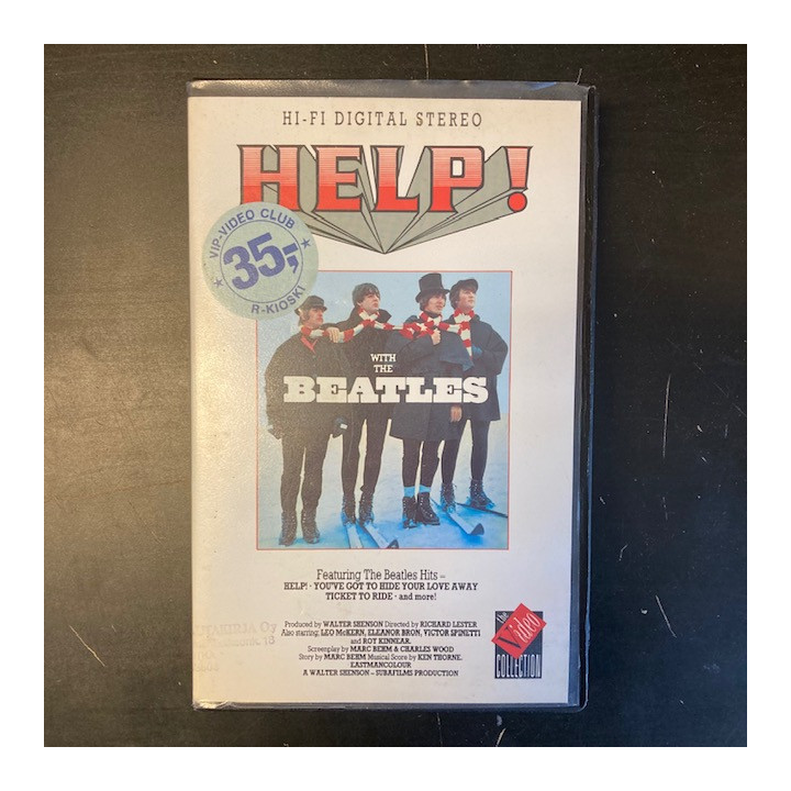 Beatles - Help! VHS (VG+/VG+) -komedia-