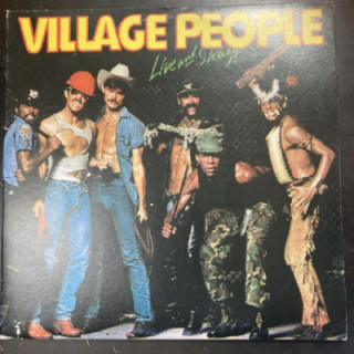 Village People - Live And Sleazy 2LP (VG+-M-/VG+) -disco-