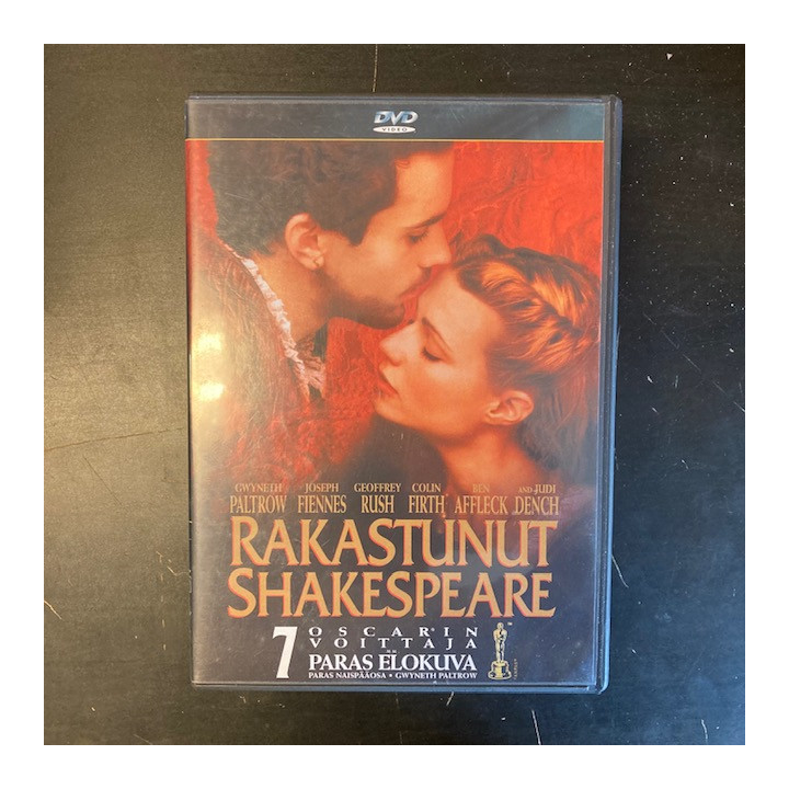 Rakastunut Shakespeare DVD (VG+/M-) -draama-