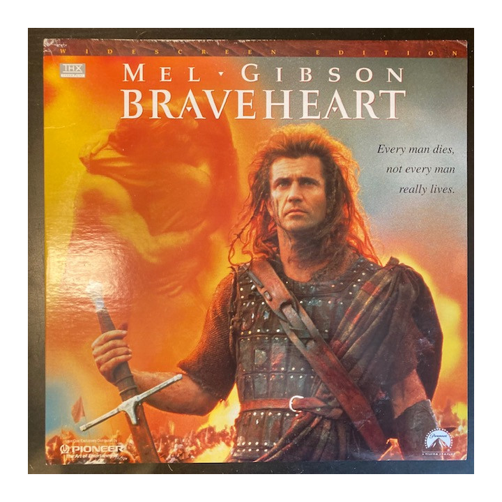 Braveheart LaserDisc (VG+/VG+) -draama-