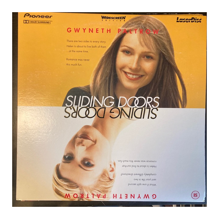 Sliding Doors LaserDisc (VG+/VG+) -komedia/draama-