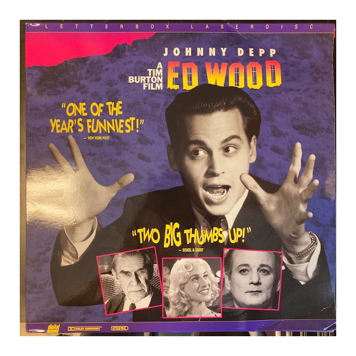 Ed Wood LaserDisc (VG+-M-/VG+) -komedia/draama-