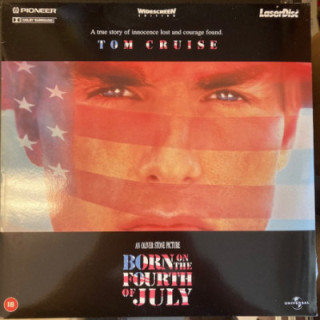 Born On The Fourth Of July LaserDisc (VG+-M-/M-) -draama/sota-