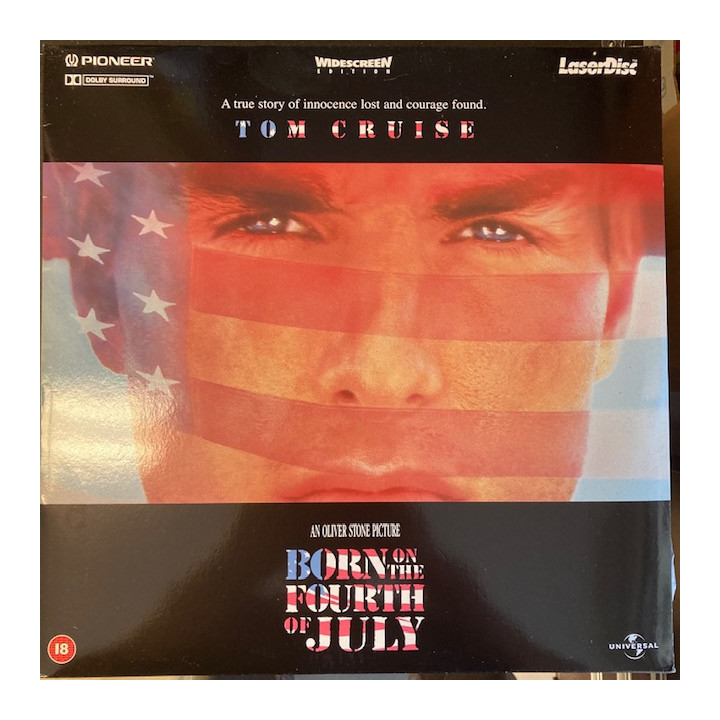 Born On The Fourth Of July LaserDisc (VG+-M-/M-) -draama/sota-