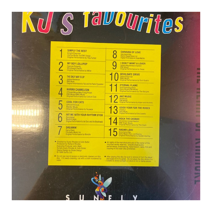 Sunfly Communications - KJ's Favourites LaserDisc (avaamaton) -karaoke-