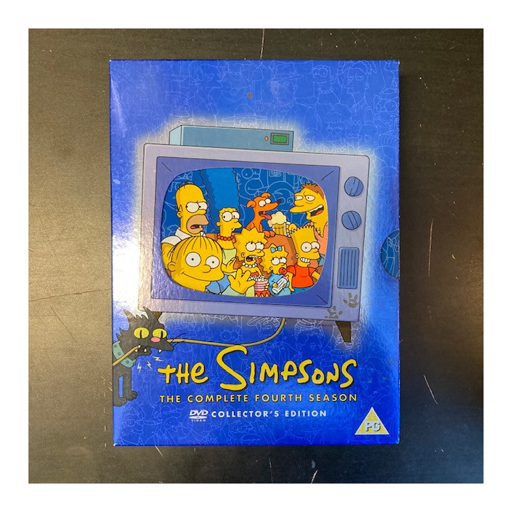 Simpsonit - Kausi 4 4DVD (VG-VG+/VG+) -tv-sarja-