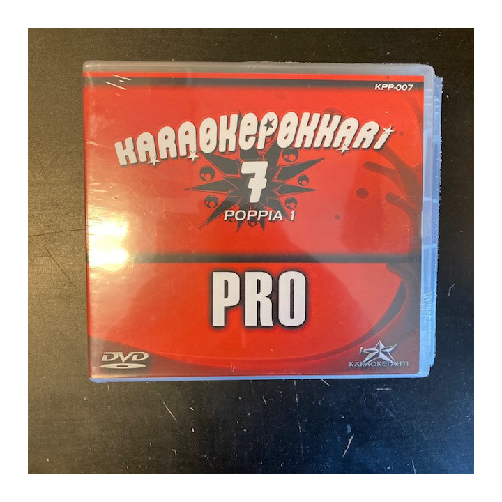 Karaokepokkari Pro 7 - Poppia 1 DVD (avaamaton) -karaoke-