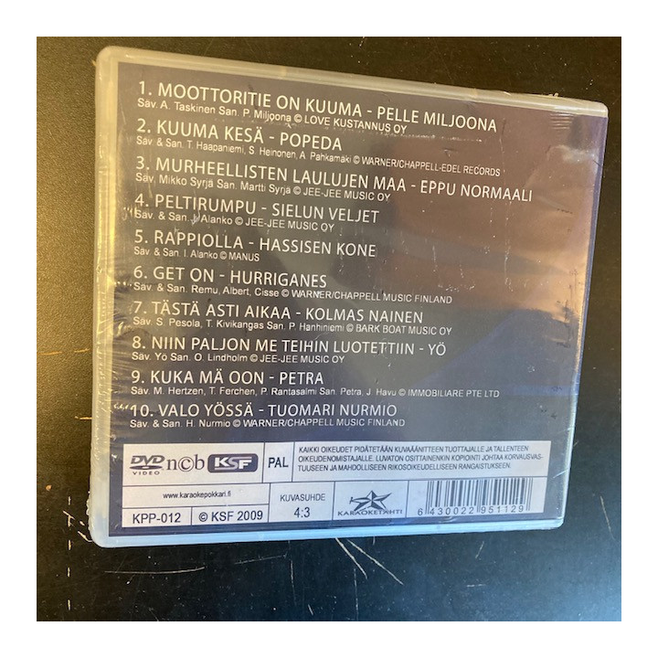 Karaokepokkari Pro 12 - Suomirokin parhaita DVD (avaamaton) -karaoke-