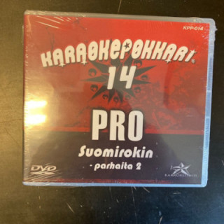 Karaokepokkari Pro 14 - Suomirokin parhaita 2 DVD (avaamaton) -karaoke-