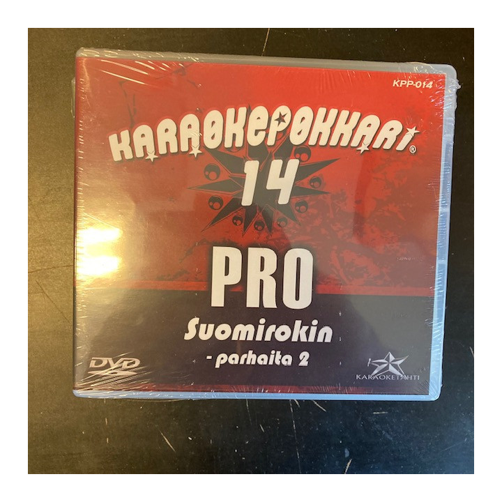 Karaokepokkari Pro 14 - Suomirokin parhaita 2 DVD (avaamaton) -karaoke-