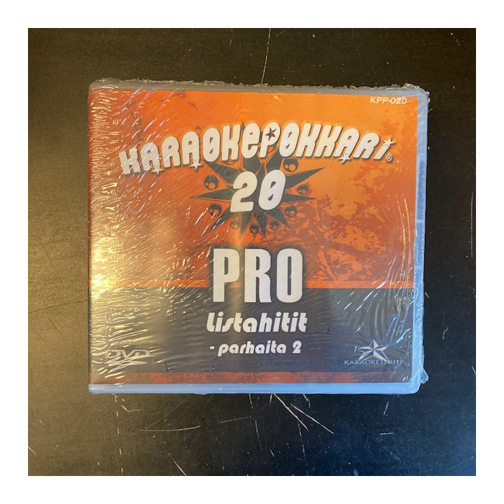 Karaokepokkari Pro 20 - Listahitit parhaita 2 DVD (avaamaton) -karaoke-